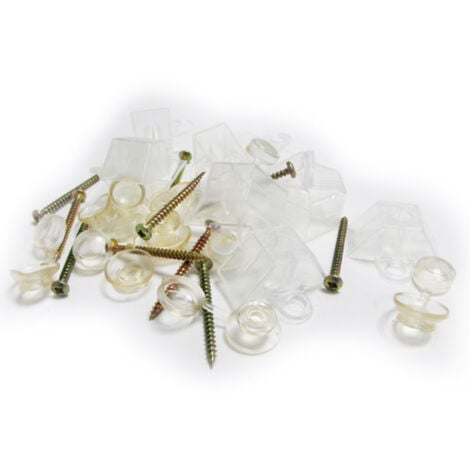 Kit de fixation nervurée à ondes greca (x10) - Coloris - Standard, Longueur - 4 cm - Standard