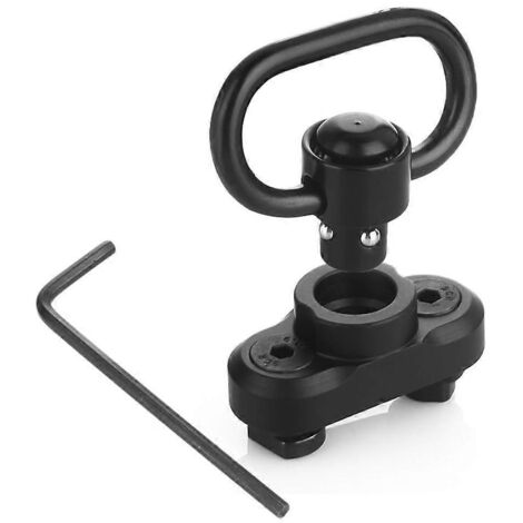 Kit de fixation pivotante 2024Mlok 1,25 pouce avec base métallique à démontage rapide, vis et clé à écrou.