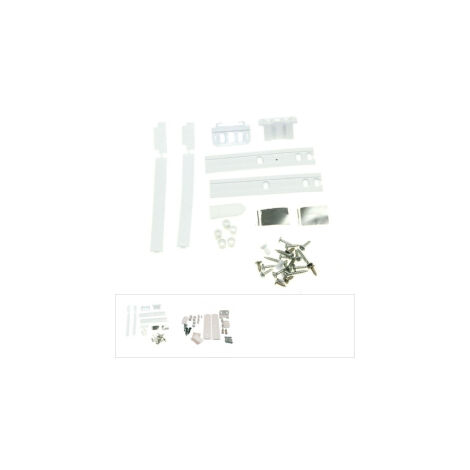 Kit de fixation porte et système Glissière pour Réfrigérateur, Congélateur WHIRLPOOL 481231028208