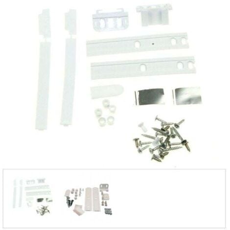 KIT DE FIXATION PORTE FRIGO INTEGRABLE + SYSTEME GLISSIERE POUR REFRIGERATEUR WHIRLPOOL