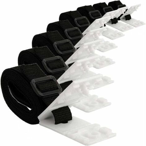 Kit de fixation pour bâche solaire de piscine - 8 sangles de couverture - kit d'étiquettes