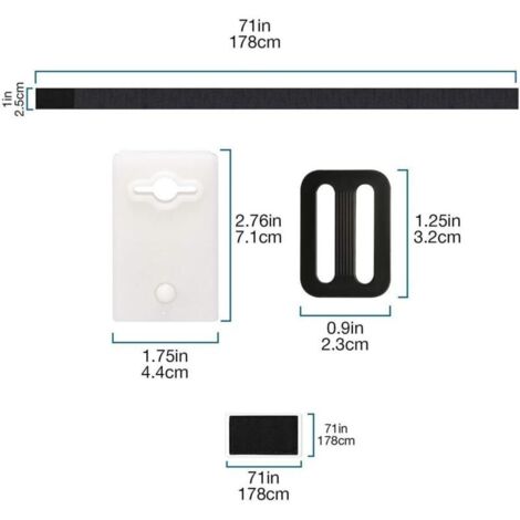 Kit de fixation pour bâche solaire de piscine - 8 sangles de couverture solaire - Kit de sangles pour couverture solaire pour système d'enrouleurs Mobiles, bâches et couvertures de Piscine