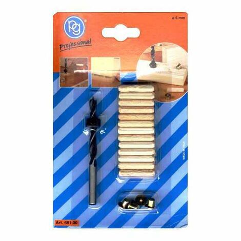 Kit de fixation pour bois, assemblage, 6 mm, 681,00 Pg