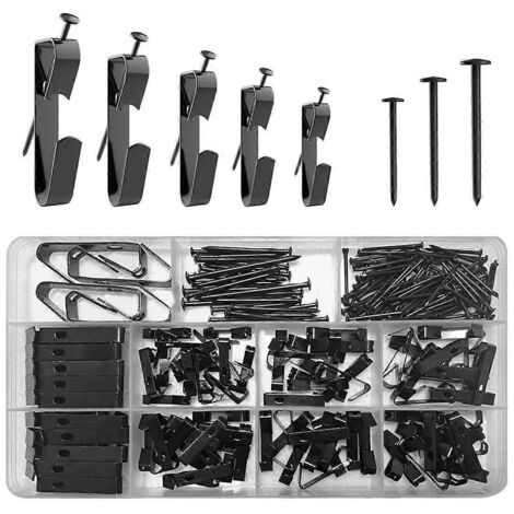 Kit de fixation pour cadres photo (220 pièces), 5 tailles disponibles. Convient pour tableaux, toiles et miroirs.-AquaForge