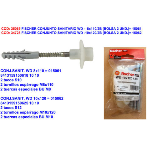 Kit de fixation pour lavabos SOLUFIX - FISCHER