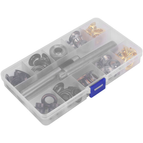Kit de fixation pour œillets creux avec clous et boutons - Matériel KQ‑204 12mm