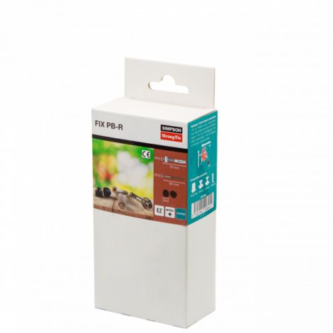 Kit de fixation pour pieds de poteaux noirs FIX PB