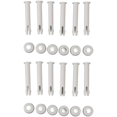 Kit de fixation pour piscine (lot de 12) : chevilles et boulons de fixation en PVC, compatibles avec INTEX 28270 et 28272 (5,5 cm/2,2 po).