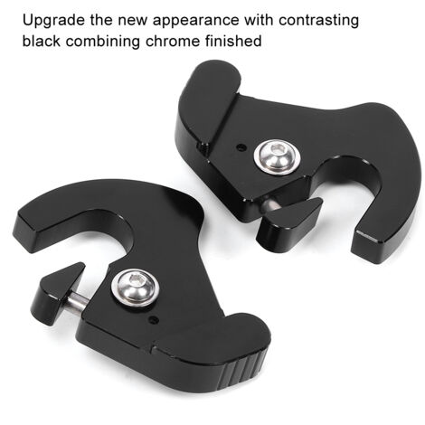 Kit de fixation pour porte-bagages avec barre sissy rotative gauche/droite, en aluminium CNC, pour motos touring.