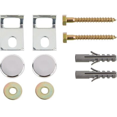 Kit de fixation pour urinoir Geberit avec capuchon chromé Kerafix