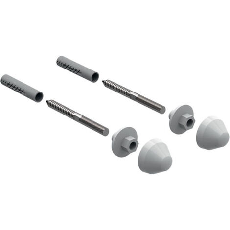 Kit de fixation pour urinoir Geberit avec capuchons en plastique blanc