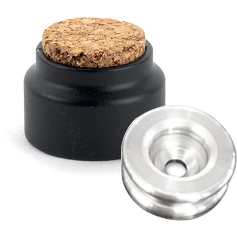 Kit de Fixation : Rondelle multi-matériaux Alu + Butée de porte Noir - L'Attachante