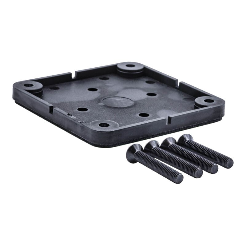 Kit de fixation sur verre pour serrure électronique de meuble - Décor : Noir - Section : 60 x 60 mm Itar