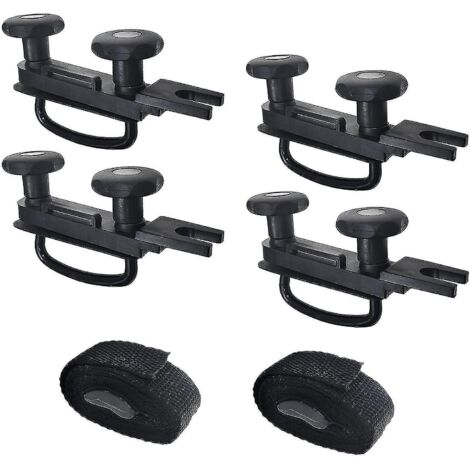 Kit de fixation universel pour coffre de toit, boulons en U, porte-bagages, barres de toit, kit de montage pour fourgonnette, 85 mm