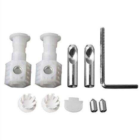 Kit de Fixation Universel pour Toilettes Suspendues avec Vis et Boulons Mural Siège WC