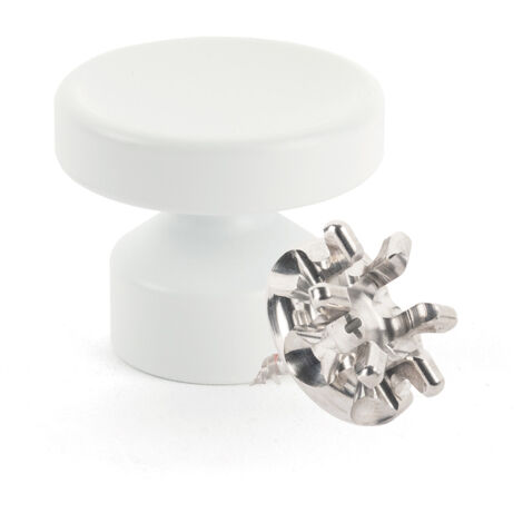 Kit de Fixation : Vis placo Longueur 16 mm Alu + Grande Patère concave Blanc - L'Attachante