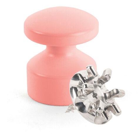 Kit de Fixation : Vis placo Longueur 16 mm Alu + Petite Patère convexe Flamant rose - L'Attachante
