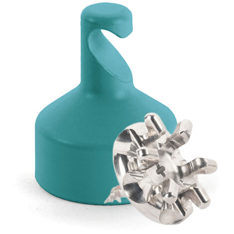 Kit de Fixation : Vis placo Longueur 16 mm Alu + Suspension crochet Bleu canard - L'Attachante