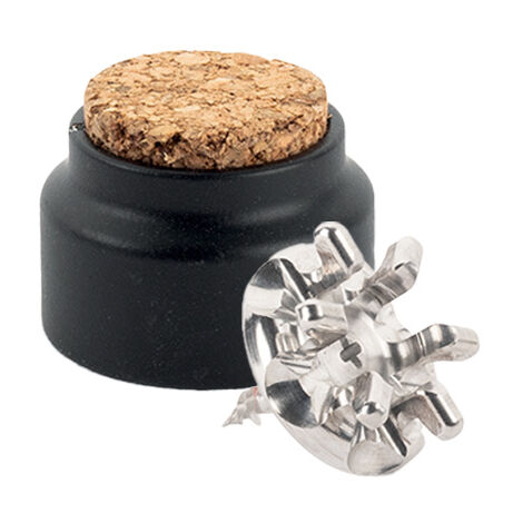 Kit de Fixation : Vis placo Longueur 20 mm Alu et butée de porte Noir - L'Attachante