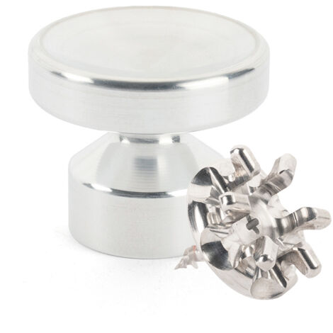 Kit de Fixation : Vis placo Longueur 20 mm Alu + Grande Patère concave Alu - L'Attachante