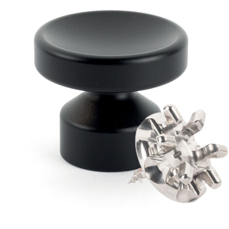 Kit de Fixation : Vis placo Longueur 20 mm Alu + Grande Patère concave Noir - L'Attachante