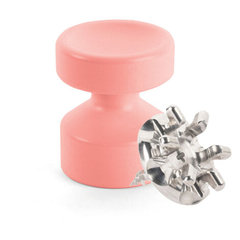 Kit de Fixation : Vis placo Longueur 20 mm Alu + Petite Patère concave Flamant rose - L'Attachante