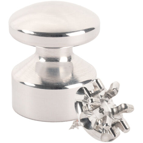 Kit de Fixation : Vis placo Longueur 20 mm Alu + Petite Patère convexe Alu - L'Attachante