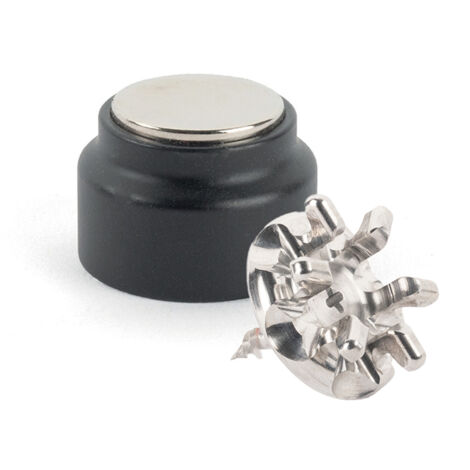 Kit de Fixation : Vis placo Longueur 20 mm Alu + Support aimant Noir - L'Attachante