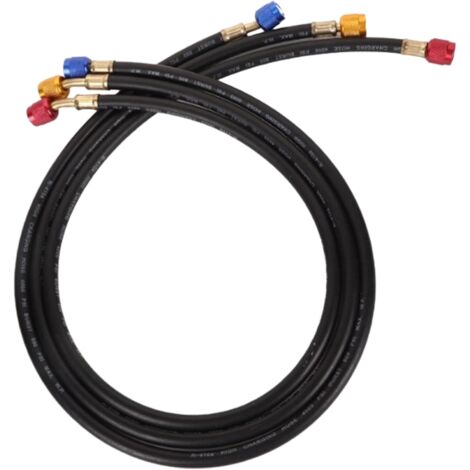 Kit de flexibles CVC pour voiture - Tuyau de charge de réfrigérant, tuyau fluoré à étanchéité renforcée pour voiture  Outil de recharge de climatisation pour camions, voitures, SUV et camping-ca