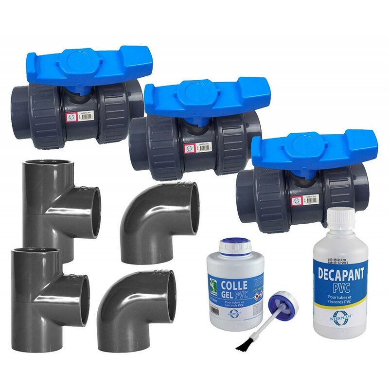 

Kit de fontanería, instalación de su calentador de piscina, diámetro de desviación 50 mm
