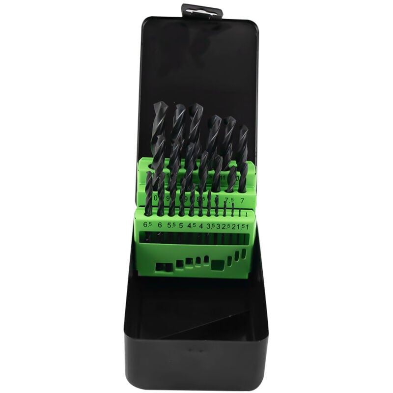 JBM - Mallette avec 25 forets hélicoïdaux hss 4241 pour métal (Ø1 - 13 en 0,5 pas) 53855