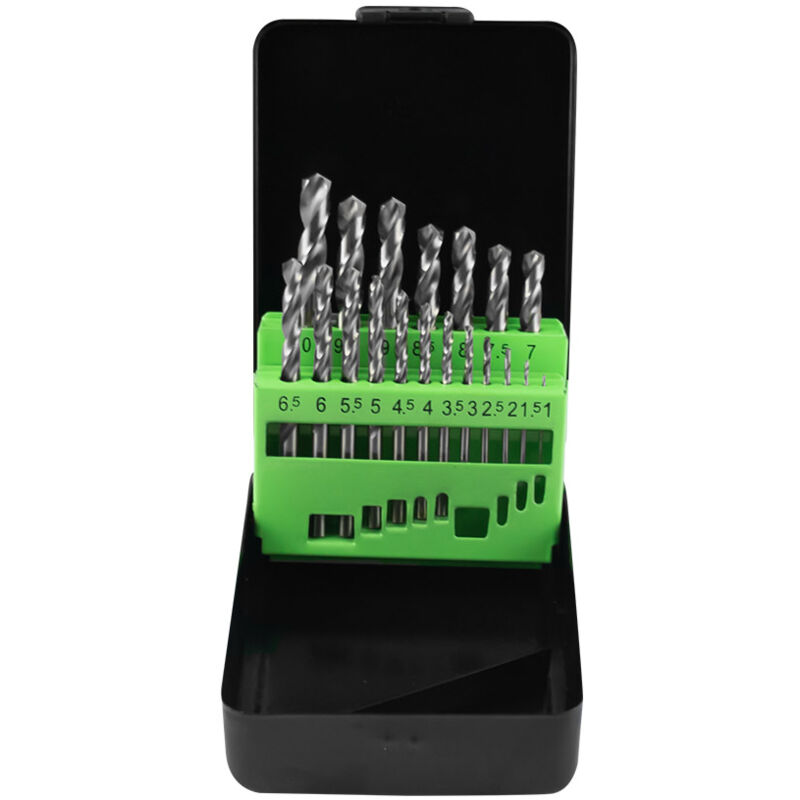 JBM - Mallette avec 19 forets hélicoïdaux chromés hss 4341 pour métal (Ø1 - 10 en 0,5 pas) 53854