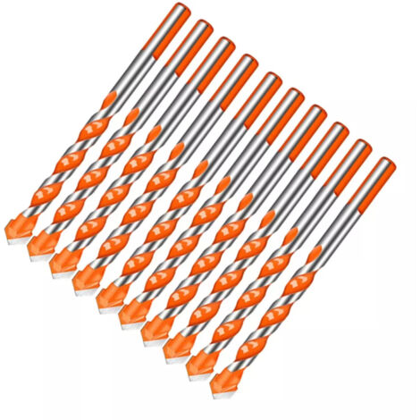 Kit de forets hélicoïdaux triangulaires 10 en 1