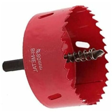 Kit de forets pour scie cloche 80 mm, robuste M42 HSS foret trou Cutter scies cloches pour bois aluminium fer tôle tuyau plastique