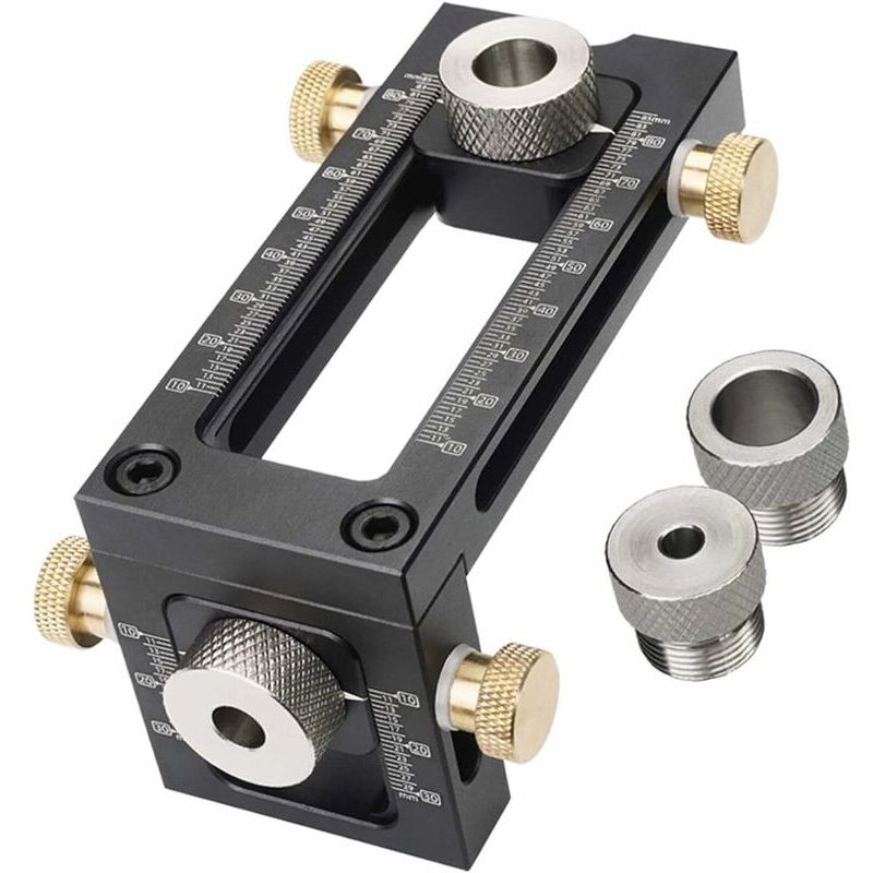 Start - Kit de gabarit de perçage 2 en 1 pour travail du bois 6/8/10/12 mm