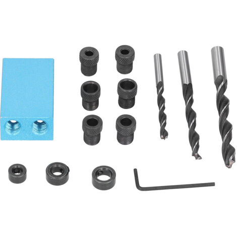 Kit de gabarit de perçage oblique à 15 degrés pour assemblage bois, outils menuiserie DIY et bricolage