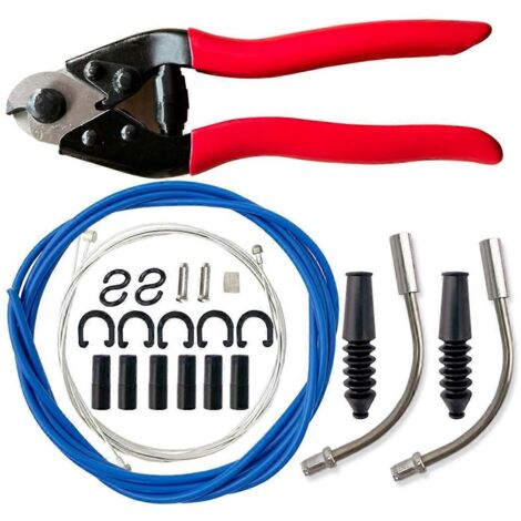 Kit de gaine de câble de dérailleur universel bleu pour vélo ---
