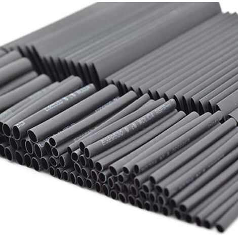 Kit de gaines thermorétractables, 150PCS-NOIR pour circuit, voiture, réparation hydroélectrique