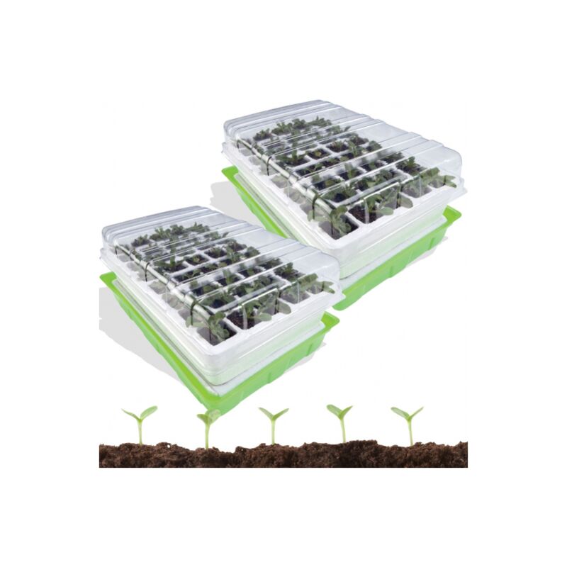 kit de germination 40 godets lot X2 pour semis 90015