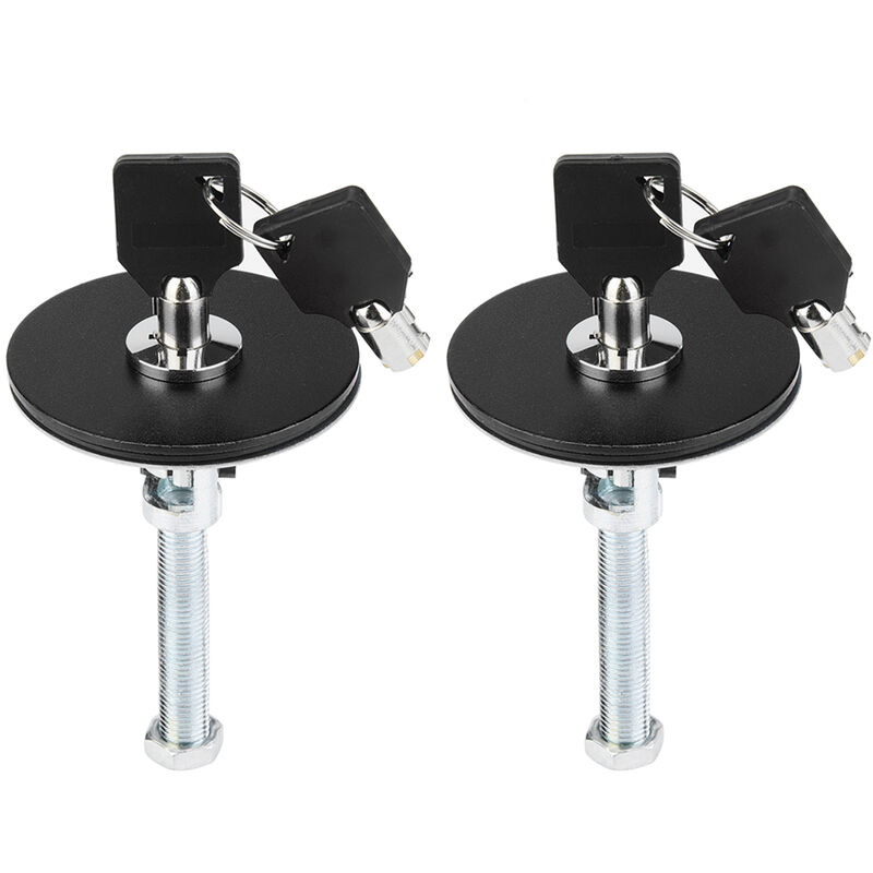 Jeffergarden Kit de goupille de clé de verrouillage de capot moteur universel de voiture goupille de verrouillage de sécurité (noir)