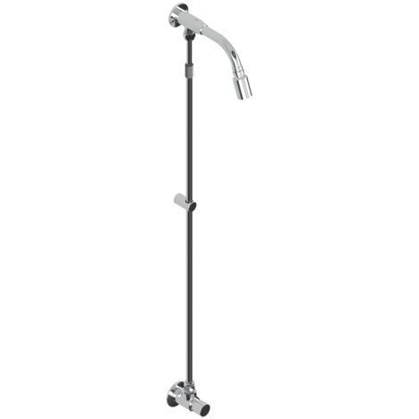 Kit de grifo de ducha mural temporizado MODERN con rociador 09031/E y tubo de conexión - Idral
