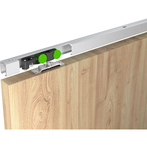 Kit de guías de 1,90 m para puerta corredera colgante de 40 kg - Made in FRANCE