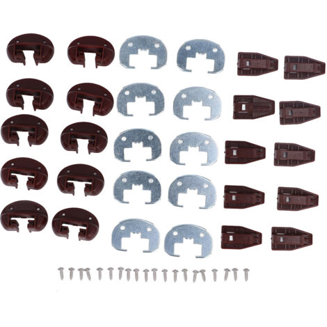 Kit de guidage de tiroir, réparation de glissières en plastique en alliage d'aluminium pour Rite Trak II