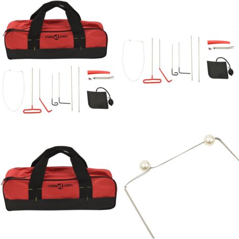 Kit de herramientas apertura de puerta coche universal 11 pzas - Kit de herramientas para automóviles - Cuñas para puertas