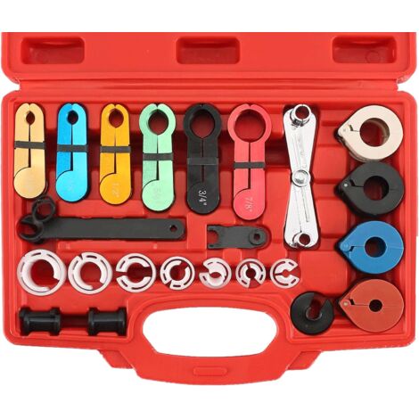 Kit de herramientas de desconexión rápida Master de 22 piezas - Herramienta de desconexión de la línea de combustible para automóviles Ford - Herramienta de desconexión de la línea de aire compatible