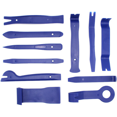 Kit de herramientas de plástico para desmontar paneles de puertas (11 piezas), kit de instalación de llaves para desmontar radios de coche