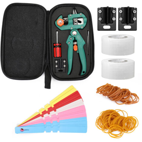 Kit de herramientas para injertos, apto para uso doméstico y en el jardín, que incluye tijeras de podar profesionales y herramientas para cortar árboles frutales.