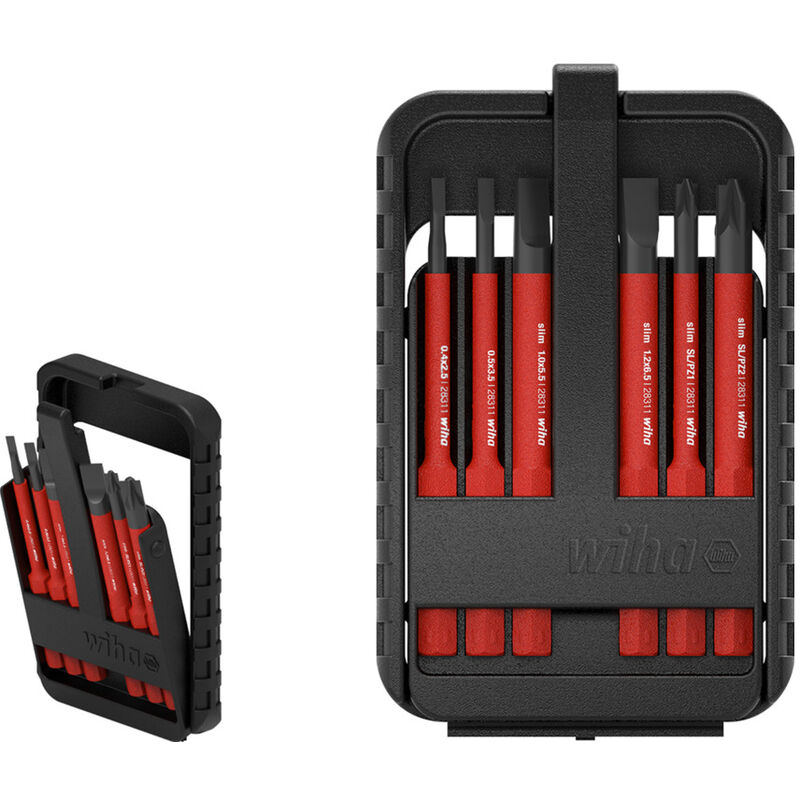 

Ranura Herramientas Del Kit De Vde Slimbit Eléctrica Plusminus / Pz 6- Unidades Wiha