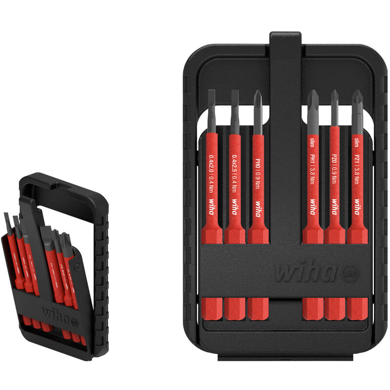 

Herramientas Del Kit De Vde Slimbit Ranura Ph Eléctrica Pz 6- Unidades Wiha