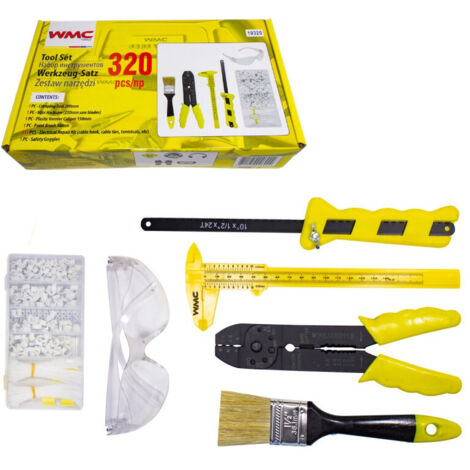 KIT DE HERRAMIENTAS WMC ABRAZADERAS Y SOPORTES 320 uds